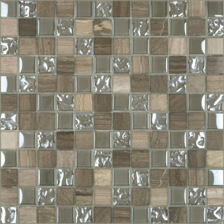 Mozaïek op net | 30.5x30.5 cm | Tilestone Leeds Grey